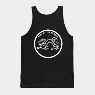 Year of the Dragon White Line Tank Top